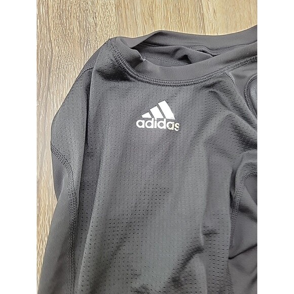 Adidas Aeroready Padded Compression Short Sleeved Football Men's Medium Black - Picture 2 of 6
